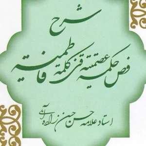 کتاب شرح فص حکمه عصمتیه فی کلمه فاطمیه اثر علامه حسن زاده آملی بوکر صحف